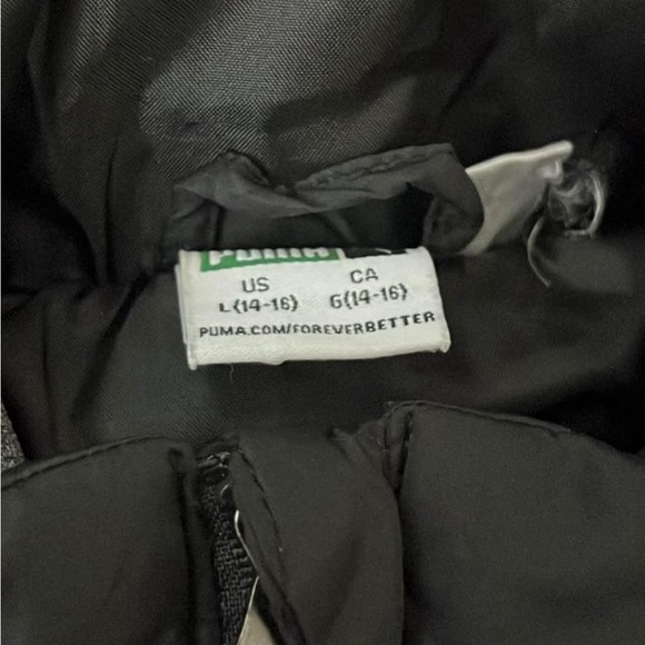Youth L PUMA Puffer Jacket/Sweater (14-16) - Picture 2 of 2